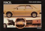 1980 Toyota Corolla Tercel Two-Door Sedan. Front wheel drive