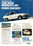 1981 Ford Escort. Introducing The new World Car (USA)