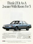 1990 Eagle Premier Sedan. Think Of It As A 2-seater With Room For 5