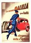 1934 Fiat New Balilla Poster