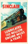 1934 Sinclair Lubricates 120 Million Engine Miles A Year!