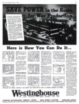 1942 Save Power in the Home for War Production. Westinghouse