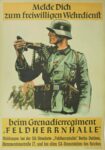 1944 Melde Dich zum freiwilligen Wehrdienst beim Grenadierregiment 'Feldherrhalle'