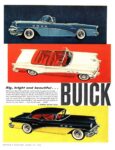 1956 Buick Convertibles. Big, bright and beautiful
