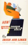 1958 Now! Boston Shannon Dublin, fly Irish Air Lines. Aer Lingus