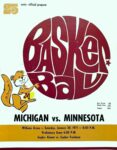 1971 Basketball Michigan vs. Minnesota. Williams Arena