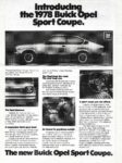 1978 Buick Opel Sport Coupe