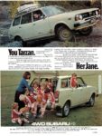 1978 Subaru 4WD Station Wagon. You Tarzan. Her Jane (Australia)