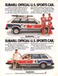 1984 Subaru. Official U.S. Sports Car