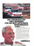 1985 Nissan. We Congratulate Paul Newman For His Best Offscreen Performance Ever