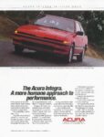 1986 Acura Integra. A more humane approach to performance
