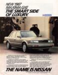 1987 Nissan Maxima GXE. The Smart Side Of Luxury
