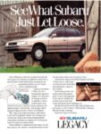 1989 Subaru Legacy. See What Subaru Just Let Loose (Canada)