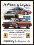 1991 Subaru Legacy Turbo. A Winning Legacy (Canada)