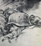 Violent and devastating, the shells from the enemy artillery and the bombs from the red planes hit our positions