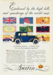 1930 American Austin. Endorsed by the high hills and speedways of the world