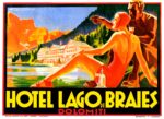 1930 Hotel Lago di Braies. Dolomiti