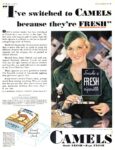 1932 'I've switched to Camels because they're Fresh'
