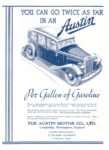 1934 Austin. You Can Go Twice As Far In An Austin