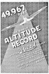 1936 49,967 Feet. The World Altitude Record. Another 'Bristol' Record