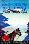 1936 Fly to Chile Via Panagra. Pan American-Grace Airways & Pan American Airways