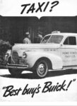 1940 Buick Taxicab Brochure