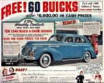 1940 Buick Texaco Giveaway Contest