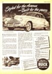 1946 Buick Super 4-Door Sedan. Styled for the Avenue - Built for the years