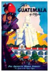 1947 Fly to Guatemala by Clipper. Pan American World Airways