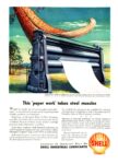 1949 This 'paper work' takes steel muscles. Shell