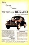 1950 Renault Ad (U.S.)