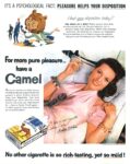 1955 For more pure pleasure _ have a Camel. Maureen O'Hara