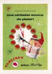 1955 Une veritable source de plaisir! Carling's Biere Red Cap