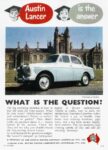 1958 Austin Lancer is the answer. What Is The Question. (Australia)