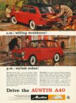 1960 Austin A40. a.m. willing workhorse! p.m. stylish sedan!