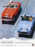 1961 Austin Healey 100-Six and Sprite.. shortest distance between two points