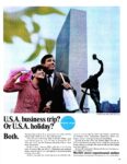 1966 U.S.A. business trip. Or U.S.A. holiday. Both. Pan Am