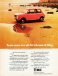 1973 Austin-Morris Mini. You're never too old for this sort of thing