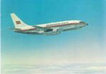 1973 Braathens SAFE 737 Postcard