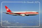 1982 Air Canada 767 Postcard