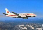 1990 Braathens Safe 737 Postcard