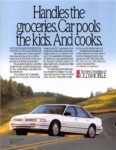 1990 Oldsmobile Cutlass Supreme 4-Door. Handles the groceries. Car pools the kids. And cooks