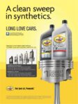 2012 A clean sweep in synthetics. Long Love Cars. Pennzoil