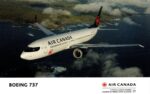 2017 Air Canada Boeing 737 Postcard