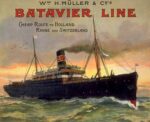 1905 Batavier Line. Cheap Route to Holland Rhine and Switzerland