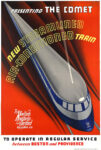 1935 Presenting The Comet. New Streamlined Air-Conditioned Train. The New York New Haven and Hartford Railroad Co.