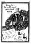 1941 Since 1627 - the world's most appreciated Gift. Haig & Haig