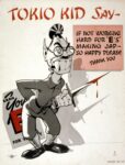 1942 Tokio Kid Say - If Not Working Hard For 'E's Making Jap - So Happy Please Thank You
