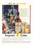 1943 After the All Clear. Seagram's 7 Crown