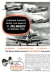 1944 Fighting Aircraft Prove Top-Quality Of Tail Wheels By General Tire!